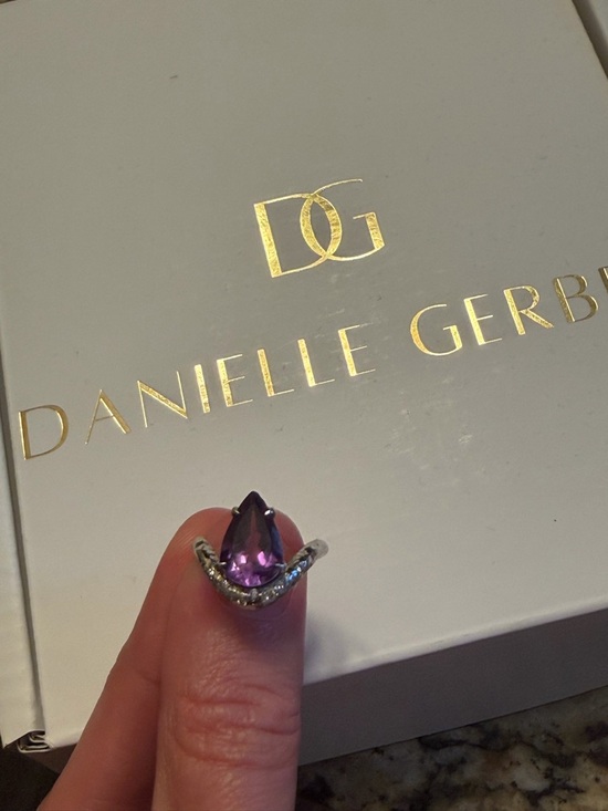 Logan Hollowell Jewelry - Natural Amethyst 14k gold ring